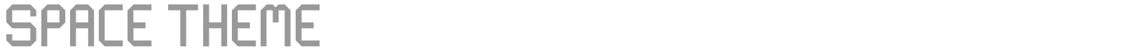 Space Theme font preview